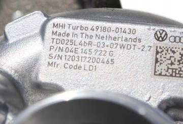 TURBO TURBÍNA VW AUDI SEAT 1.4 04E145715F