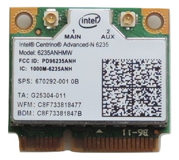 Karta Wifi Intel 6235ANHMW Samsung NP550 NP550P5C