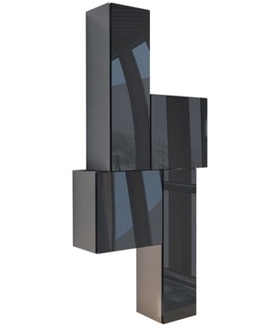 WISZĄCY REGAŁ PÓŁKA SZAFKA POŁYSK AKRYL 90cm