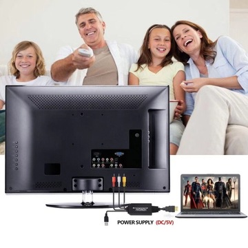 ЕВРОКОМПОЗИТНЫЙ КОНВЕРТЕР HDMI-AV CINCH CVBS