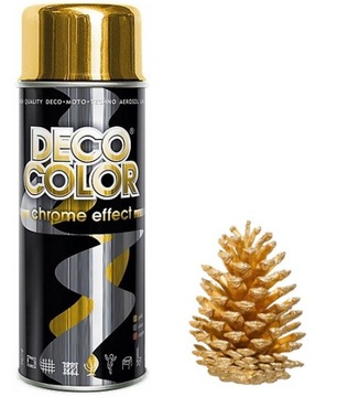 LAKIER SPRAY FARBA W SPRAYU 400ml DECO COLOR ZŁOTY