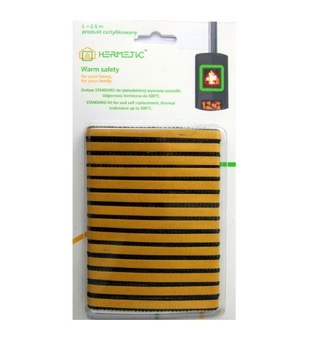 ЛЕНТА ДЛЯ УПЛОТНЕНИЯ КАМИНА 18 Х 3ММ САМОКЛЕЯЩАЯСЯ