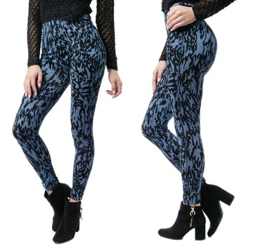 Legginsy Getry Spodnie Leginsy Damskie Leopard A17