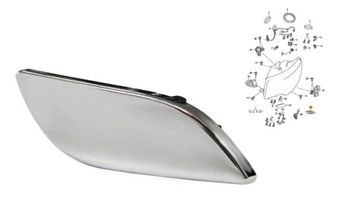 ХРОМИРОВАННАЯ КРЫШКА ОМЫВАТЕЛЯ ФАР SUPERB 2 Л