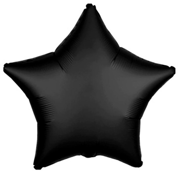 BALON FOLIOWY GWIAZDKA CZARNA 45 CM GWIAZDA PARTY