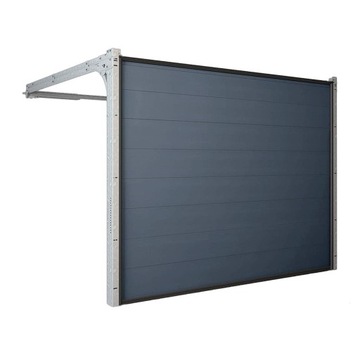 Brama garażowa segmentowa 300x220 antracyt, biały