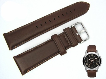 Pasek Fossil FS4813 od producenta brązowy 22 mm
