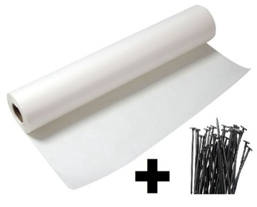 GEOWŁÓKNINA, WŁÓKNINA 300g 0,5mx50m ATESTOWANA 50x5000cm +GRATIS