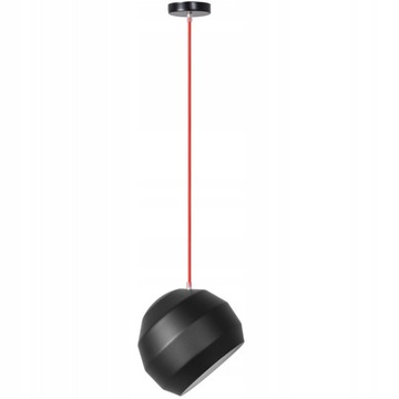 LAMPA SUFITOWA CZARNA WISZĄCA E27 LOFT METALOWA