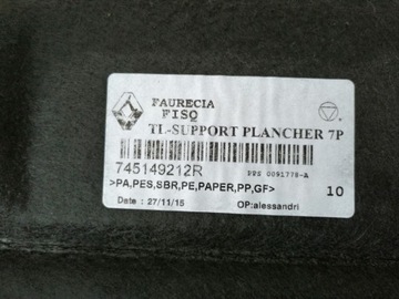 POLIČKA KUFRU ZADNÍ RENAULT ESPACE V 745149212R