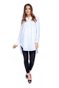 СВОБОДНАЯ, АССИММЕТРИЧНАЯ ДЛИННАЯ РУБАШКА, ЦВЕТ R - 48