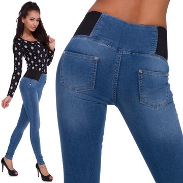 557_ 3XL/46_ WYSZCZUPLAJĄCE SPODNIE JEANS,SLIM