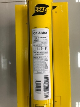 ELEKTRODA DO ALUMINIUM ESAB OK ALMN1 fi 3,2/350