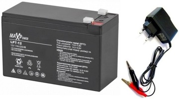 PASTUCH ELEKTRYCZNY AKUMULATOR 12V + ŁADOWARKA 7AH