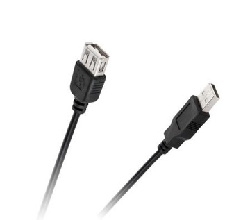 KABEL PRZEDŁUŻACZ USB typ A wtyk - gniazdo 0,8m