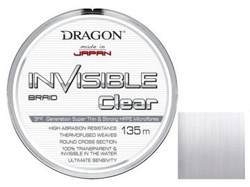 Plecionka Dragon Invisible 0,06 mm x 135 m biała