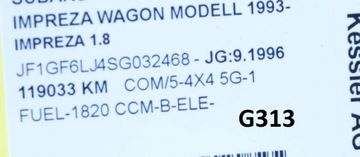 SUBARU OE 52TY752XY3BA SKŘÍŇ ŘAZENÍ