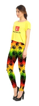 ЛЕГГИНСЫ ДЛЯ ЙОГИ RASTA FITNESS ЛЕГГИНСЫ С ПРИНТОМ