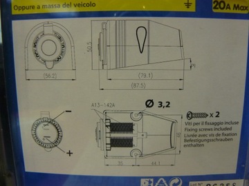 РОЗЕТКА ПРИЖИГАЛА ВНУТРИ/СНАРУЖИ 12/24В 031