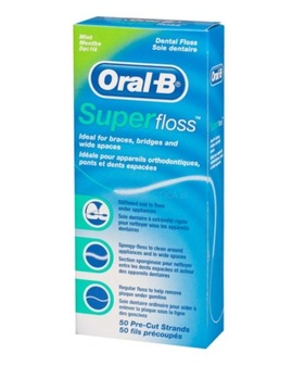 Oral-B Super Floss nić do mostów, protez, aparatów