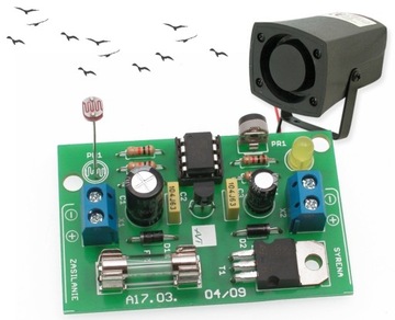 Mikroprocesorowy strach na ptaki, DIY, AVT3135 B