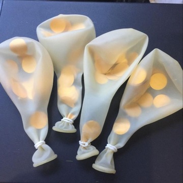 Большие прозрачные золотые шары-конфетти 10 шт 30 см прозрачные свадебные