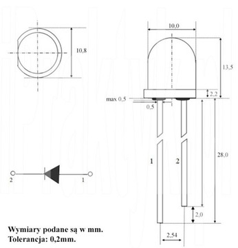 Желтый светодиод 10 мм, Желтый светодиод, Arduino, 24 часа, PL