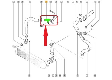 PŘÍVOD TURBO INTERCOOLER RENAULT VELSATIS 2.0 DCI