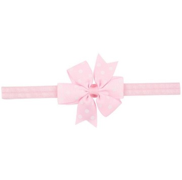 OPASKA KOKARDKA RÓŻOWA KROPKI 32CM-48CM