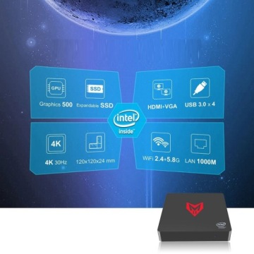 Мини-ПК MII-V Apollo J3355 4 ГБ/64 ГБ Win10 HDMI+VGA
