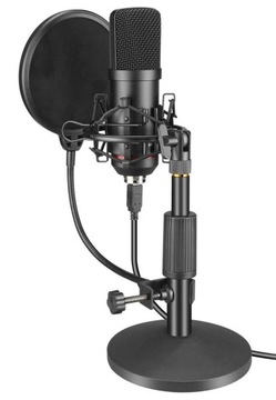 MOZOS MKIT-900PRO USB Компьютерный микрофонный комплект с поп-фильтром на штативе