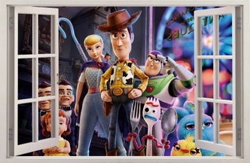 NAKLEJKI NA ŚCIANĘ Okno TOY STORY 4 115x75 cm 77