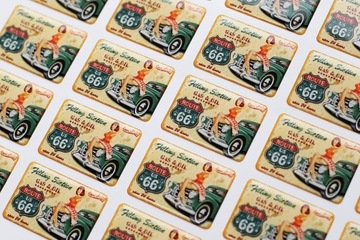 3D выпуклые наклейки 50х20 мм 100 шт от 3kwadrat