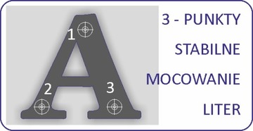Номер дома ЦИФРА/БУКВА 20 см Акрил - разделители
