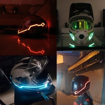 ОСВЕЩЕНИЕ ШЛЕМ LED МОТОЦИКЛ ТЮНИНГ МОТОЦИКЛА