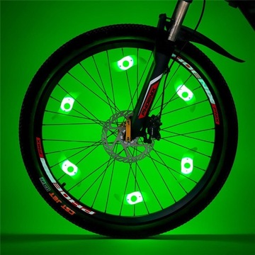 СВЕТОДИОДНАЯ ЛАМПА НА СПИЦАХ НАКЛЕЙКА ЦВЕТА КОЛЕСА ВЕЛОСИПЕДА