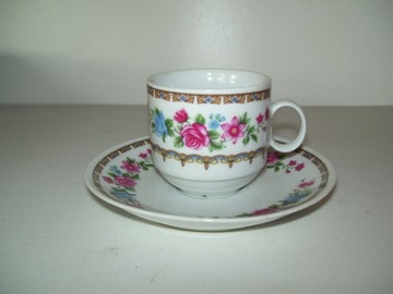 NOWA PORCELANA FILIŻANKI + SPODKI- 6 KOMPLETÓW