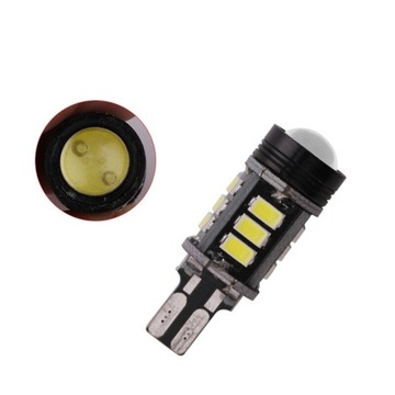 СВЕТОДИОДНАЯ ЛАМПОЧКА 12 SMD 5730 + ЛИНЗА W16W T15 CANBUS