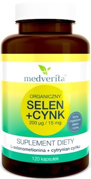MEDVERITA organiczny selen + cynk cytrynian 120kap