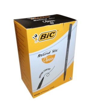 Długopis BIC Round Stick Czarny 60 szt.
