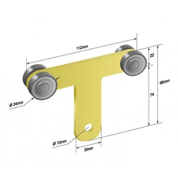 Rolka kurtynowa do plandek RTP 10 szt.