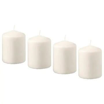 IKEA HEMSJO Zestaw świec bryłowych 4 szt. 8 cm