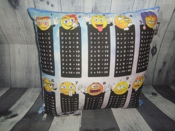 ПОДУШКА ТАБЛИЦА УМНОЖЕНИЯ - СМайлики с Минки