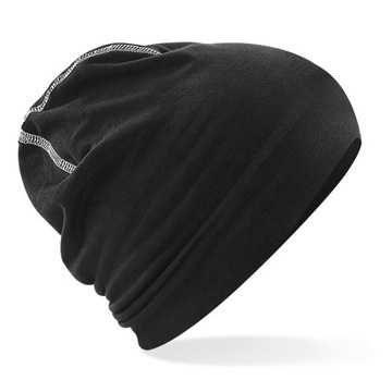 CZAPKA BAWEŁNIANA WIOSENNA KRASNAL CZARNA BEANIE