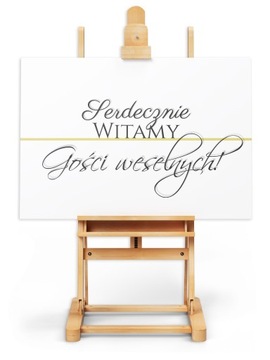 PLAKAT WESELNY ŚLUBNY powitanie gości 50x70cm