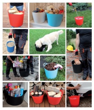 КОНТЕЙНЕРНОЕ ВЕДРО ГИБКАЯ КОРЗИНА 120 КГ 42 Л ФИСТАШКИ