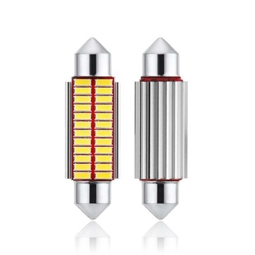 СВЕТОДИОДНАЯ ЛАМПА 24 SMD 4014 C5W C10W CANBUS 41мм 42мм