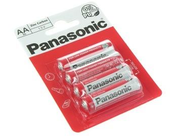 BATERIA R6 AA PANASONIC czerwona kpl 4szt blister