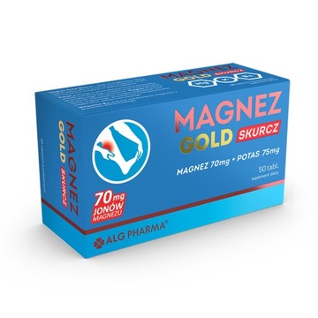 Magnez Gold Skurcz 50 tabletek zmęczenie skurcze