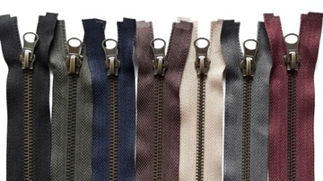МЕТАЛЛИЧЕСКАЯ МОЛНИЯ ДЛЯ КУРТКИ 75см - 6 ЦВЕТОВ